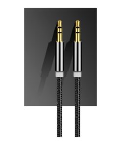 Cablu audio smart cu mufa jack 3.5 mm pentru Aux black