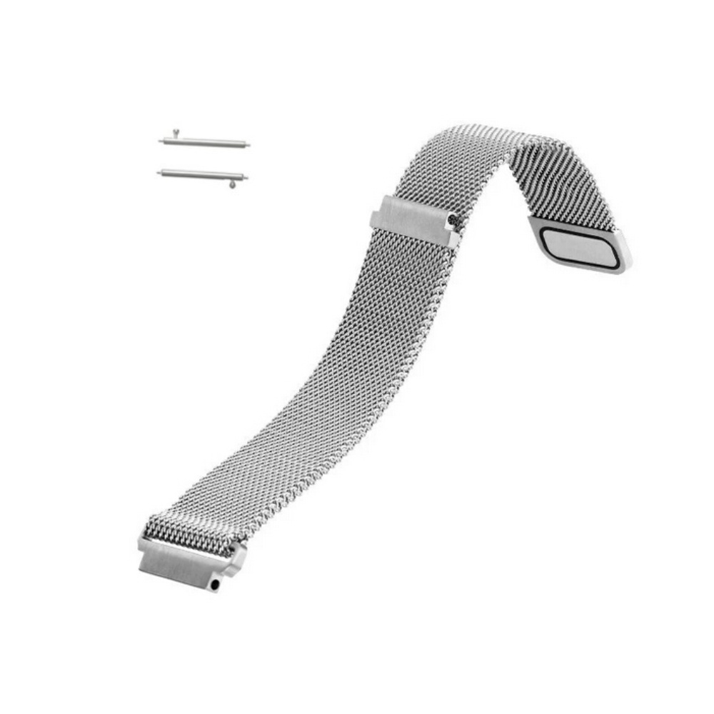 Curea 22mm magnet Huawei Watch W2 Classic,Samsung Gear S3,Galaxy Watch 46mm,Moto 2nd 46mm Milanese argintie Smart Protection imagine noua tecomm.ro