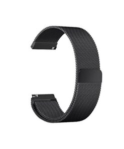 Curea metalica neagra cu magnet pentru Huawei Watch W2 Classic tip Milanese