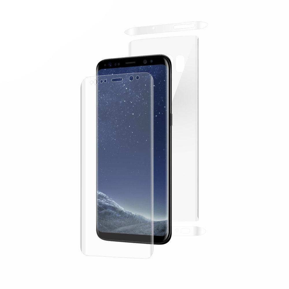 Folie de protectie Smart Protection Samsung Galaxy S8 Plus compatibila cu carcasa Rhino Shield - fullbody - display + spate + laterale imagine