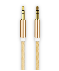 Cablu audio smart cu mufa jack 3.5 mm pentru Aux Rose Gold