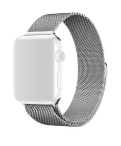 Curea metalica argintie pentru Apple Watch 38mm pentru Series 1 / 2 / 3 / 4 versiunea 40mm